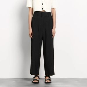 Sandro Amya belted pants